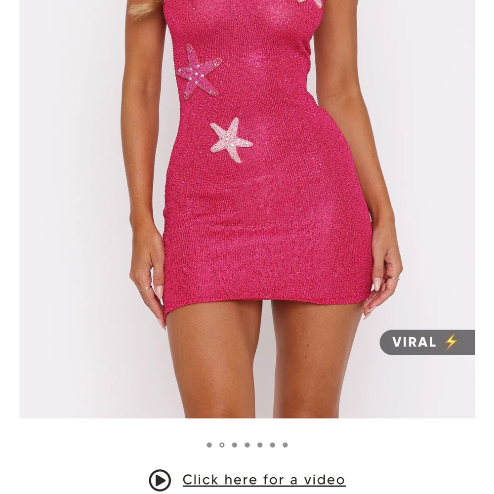 White Fox Boutique Pink Bodycon Mini Dress